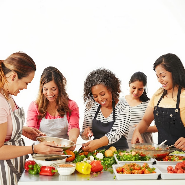 Uczestnicy warsztatów kuchennych